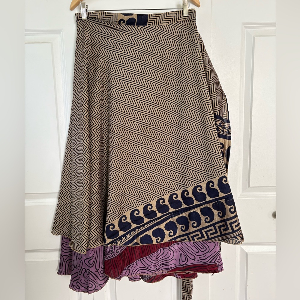 Darn Good Sari Wrap Skirt. Size 14-32